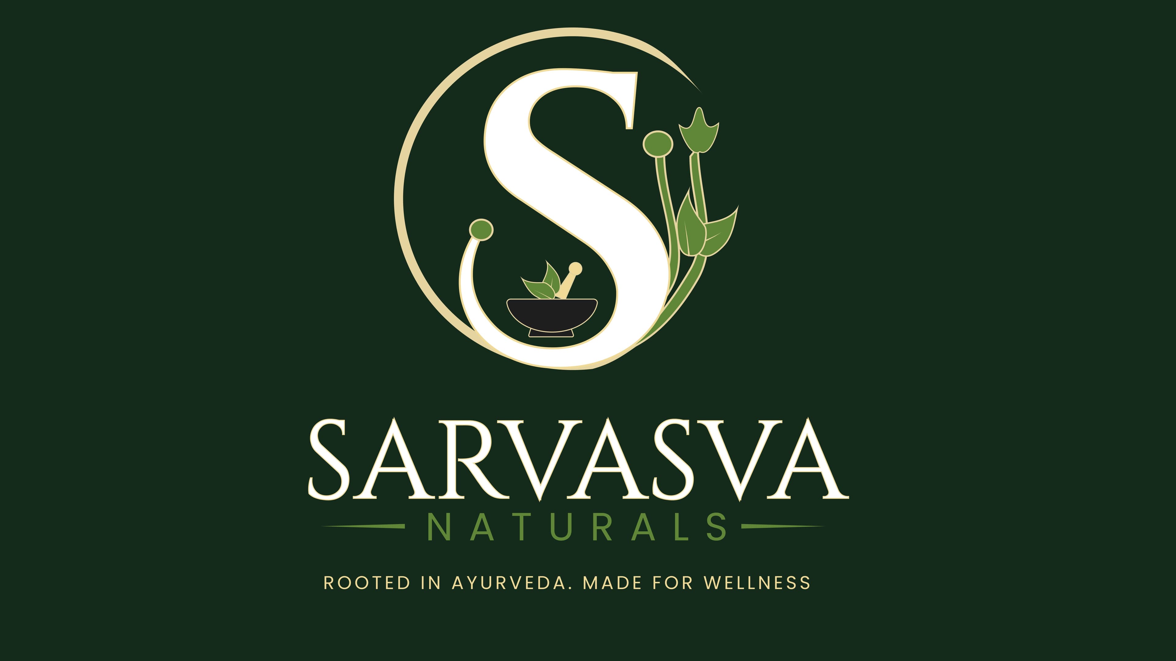 Sarvasva Naturals Logo Design